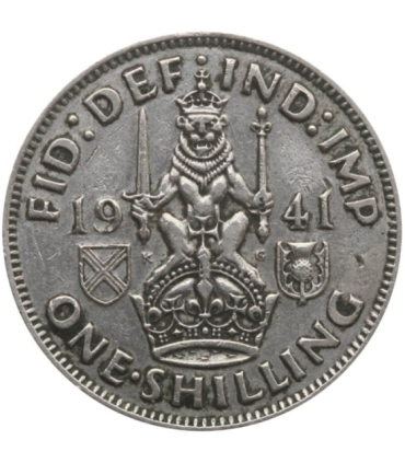 Wielka Brytania 1 szyling, 1941, srebro