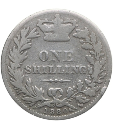 Wielka Brytania 1 szyling, 1880, srebro