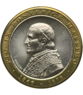 Medal Papież Pius 1846-1878 IX Bimetal