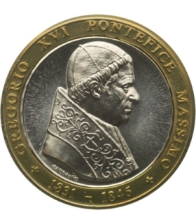 Medal Papież Grzegorz XVI 1831-1846, bimetal