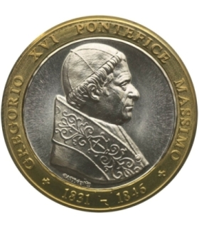 Medal Papież Grzegorz XVI 1831-1846, bimetal