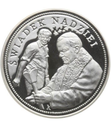 Medal, Jan Paweł II świadek nadziei, srebro