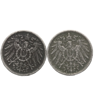 Lot: Niemcy 2x10 fenigów, 1909, 1911
