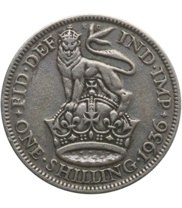 Wielka Brytania 1 szyling, 1936, srebro