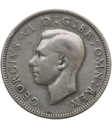 Wielka Brytania 1 szyling, 1939, srebro