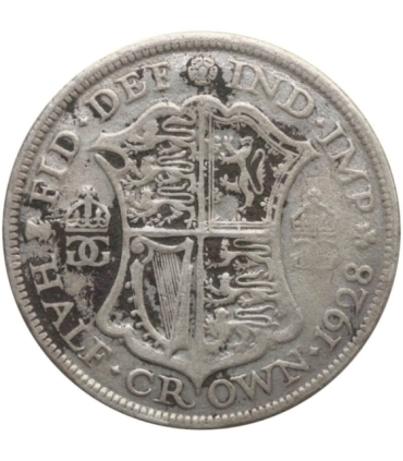 Wielka Brytania ½ korony, 1928, srebro