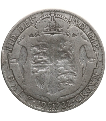 Wielka Brytania ½ korony, 1922, srebro