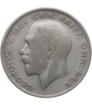 Wielka Brytania ½ korony, 1922, srebro