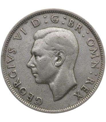 Wielka Brytania ½ korony, 1942, srebro