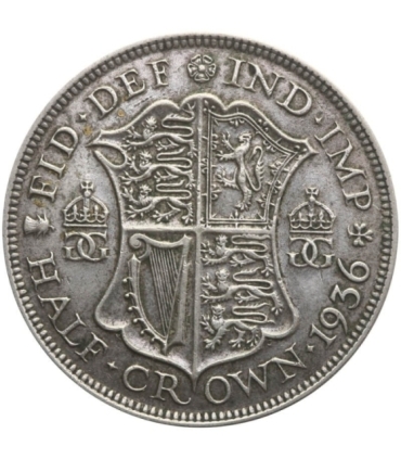 Wielka Brytania ½ korony, 1936, srebro