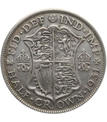 Wielka Brytania ½ korony, 1931, srebro