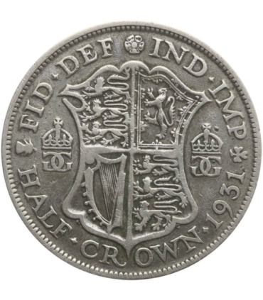 Wielka Brytania ½ korony, 1931, srebro