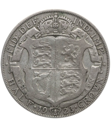 Wielka Brytania ½ korony, 1923, srebro