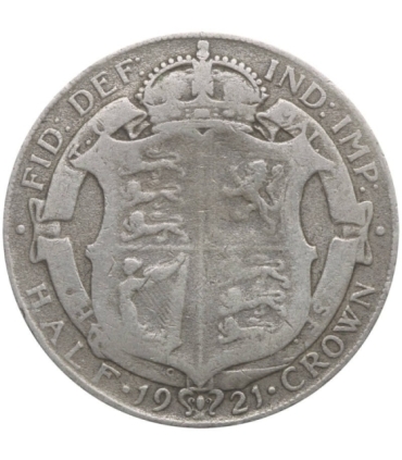 Wielka Brytania ½ korony, 1921, srebro