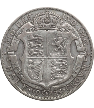 Wielka Brytania ½ korony, 1924, srebro