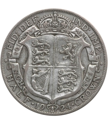 Wielka Brytania ½ korony, 1924, srebro
