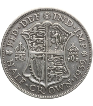 Wielka Brytania ½ korony, 1932, srebro