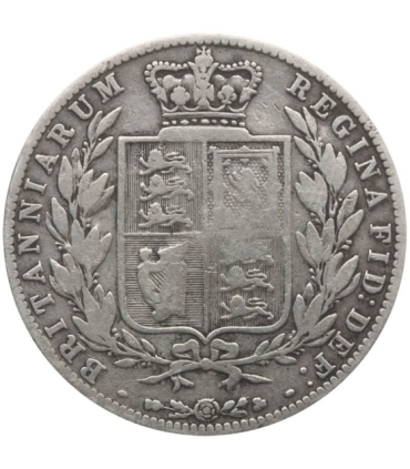 Wielka Brytania ½ korony, 1877, srebro