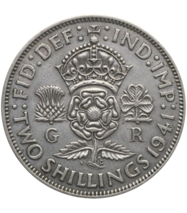 Wielka Brytania 2 szylingi (floren, florin), 1941, srebro