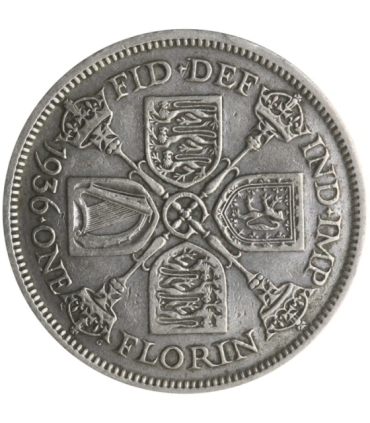 Wielka Brytania 2 szylingi (floren, florin), 1936, srebro