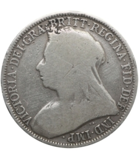 Wielka Brytania 2 szylingi (floren, florin), 1895, srebro