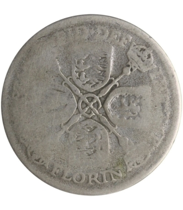 Wielka Brytania 2 szylingi (floren, florin), Jerzy V, rocznik nieczytelny, srebro