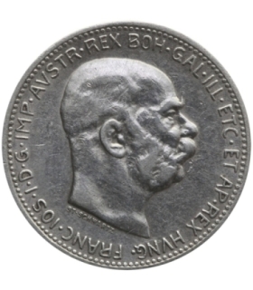 Austria 1 korona, 1913, Franciszek Józef I, srebro