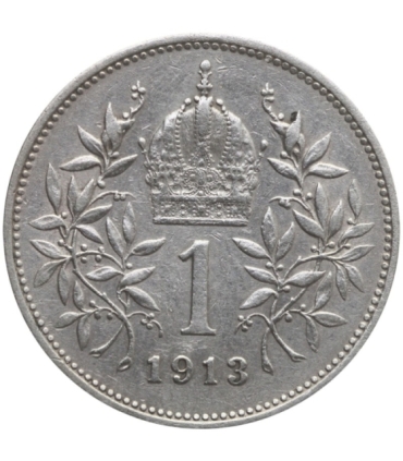 Austria 1 korona, 1913, Franciszek Józef I, srebro