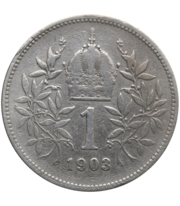 Austria 1 korona, 1903, Franciszek Józef I, srebro