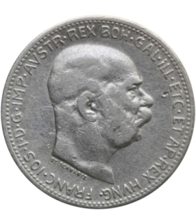 Austria 1 korona, 1914, Franciszek Józef I, srebro