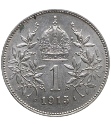 Austria 1 korona, 1915, Franciszek Józef I, srebro