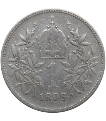 Austria 1 korona, 1898, srebro