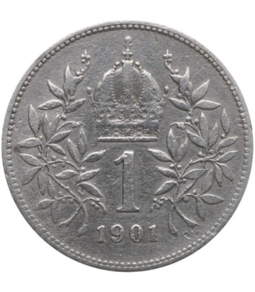 Austria 1 korona, 1901, srebro