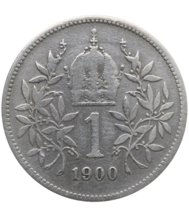 Austria 1 korona, 1900, srebro