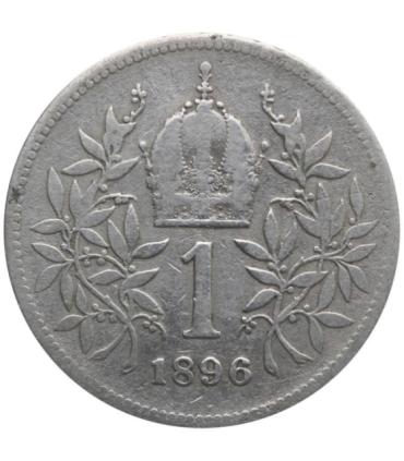 Austria 1 korona, 1896, srebro