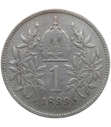 Austria 1 korona, 1899, srebro