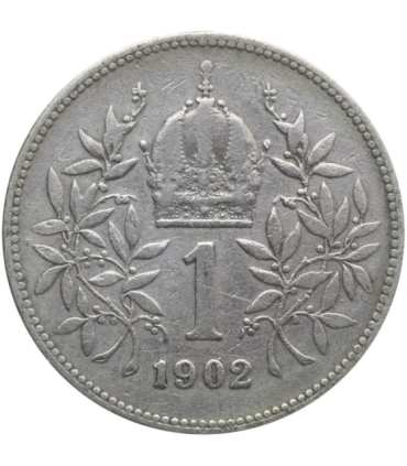 Austria 1 korona, 1902, srebro