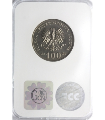 100 zł Kazimierz III Wielki, 1987, GCN MS64