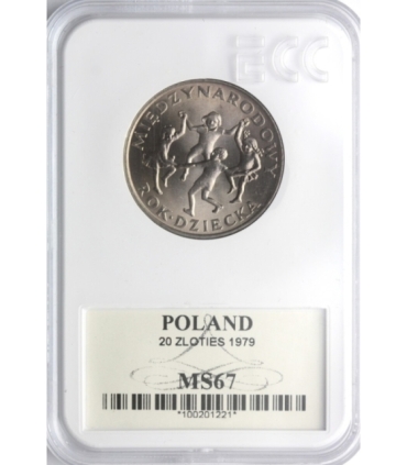 20 zł Międzynarodowy rok dziecka, 1979, GCN MS 67