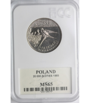 20 000 zł, Jaskółki, 1993, GCN MS65