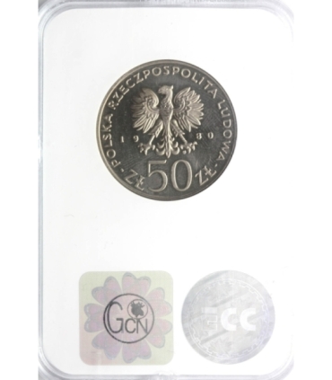 50 zł Bolesław I Chrobry, 1980, GCN MS65