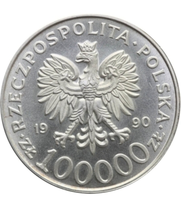 100000zł Solidarność 1990 TYP A, stan 2