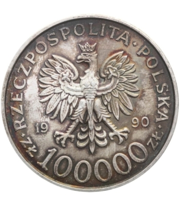 100000zł Solidarność 1990 TYP A, stan 3