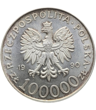 100000zł Solidarność 1990 TYP A, stan 3