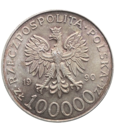 100000zł Solidarność 1990 TYP A, stan 3+