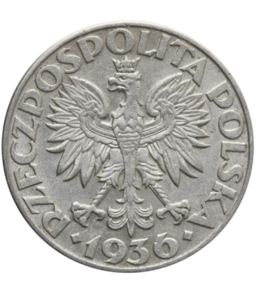 2 zł Żaglowiec 1936, stan 3