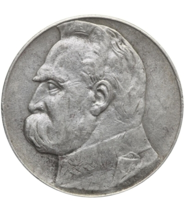 10 zł Piłsudski 1939, stan 3, rzadki rocznik