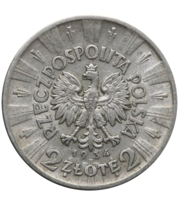 2 zł, Józef Piłsudski, 1934 stan 3