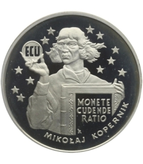 20 zł, 'ECU' - Mikołaj Kopernik, 1-, nalot