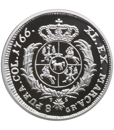 Replika dwuzłotówki Stanisława Augusta Poniatowskiego, 1766, srebro